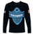 Tavarua Fiji Tapa Tribal Long Sleeve Shirt - LT12 Unisex Blue - Polynesian Pride