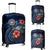 American Samoa Polynesian Luggage Cover - Blue Turtle Hibiscus Blue - Polynesian Pride