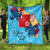 Wallis and Futuna Custom Personalised Premium Quilt - Tropical Style Blue - Polynesian Pride