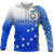 Tuvalu All Over Hoodie Ocean Waves Unisex Blue - Polynesian Pride