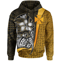 Wallisnd Futuna Polynesian Hoodie Gold Turtle with Hook Unisex GOLD - Polynesian Pride