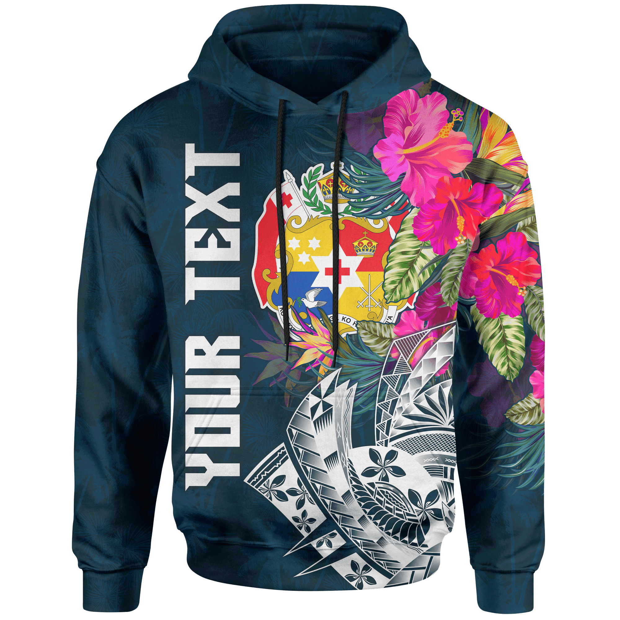 Tonga Custom Hoodie Summer Vibes Unisex Blue - Polynesian Pride