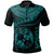 Tonga Polynesian Polo Shirt Tonga Waves (Turquoise) Unisex Black - Polynesian Pride