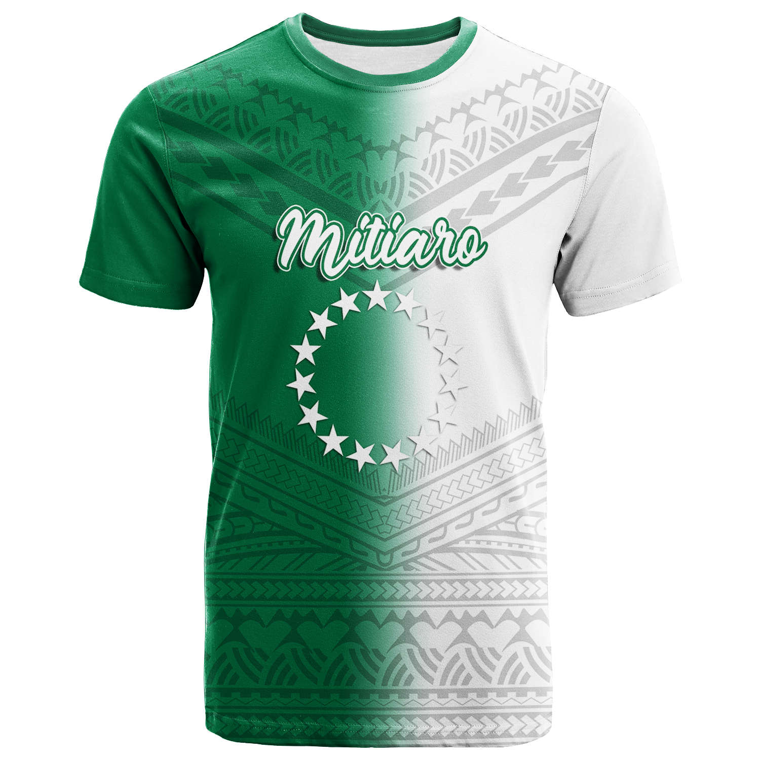 Custom Mitiaro Cook Islands Pride T Shirt LT12 Unisex Green - Polynesian Pride