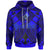 Yap Custom Hoodie Blue Seal with Polynesian Tattoo Unisex Blue - Polynesian Pride