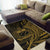 Samoa Area Rug - Gold Color Wings Style - Polynesian Pride