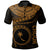 Chuuk Polynesian Polo Shirt Truk Waves (Golden) Unisex Golden - Polynesian Pride