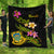 Tuvalu Polynesian Quilt - Plumeria Tribal Black - Polynesian Pride