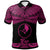 Yap Polo Shirt Polynesian Tattoo Pink Version Unisex Pink - Polynesian Pride