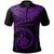 New Caledonia Polynesian Polo Shirt Polynesian Waves (Purple) Unisex Purple - Polynesian Pride