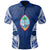 Guam Polynesian Polo Shirt Pattern With Seal Blue Version Unisex Blue - Polynesian Pride