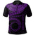 Cook Islands Polynesian Polo Shirt Kuki Airani Waves (Purple) Unisex Purple - Polynesian Pride