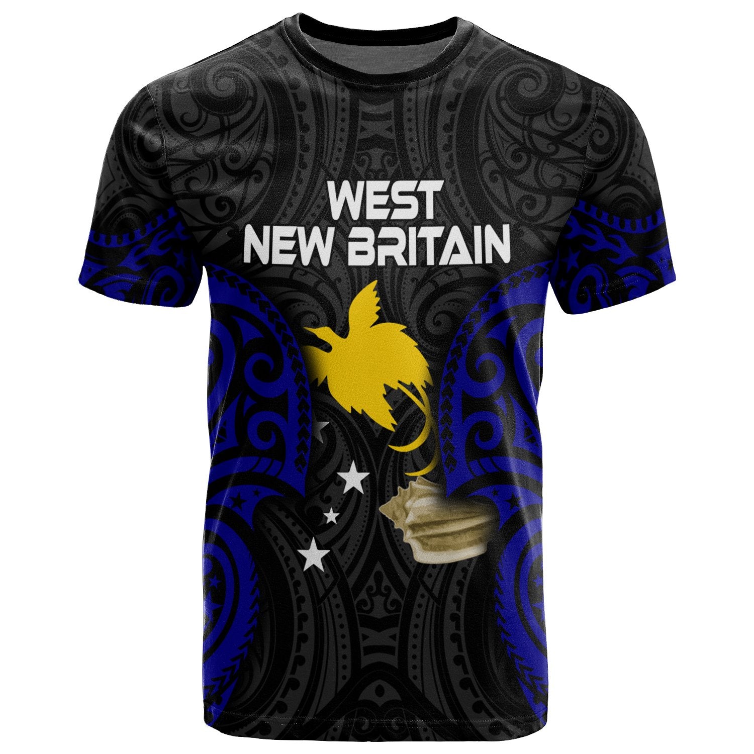 Papua New Guinea West New Britain Province Polynesian T Shirt Spirit Version Unisex Black - Polynesian Pride