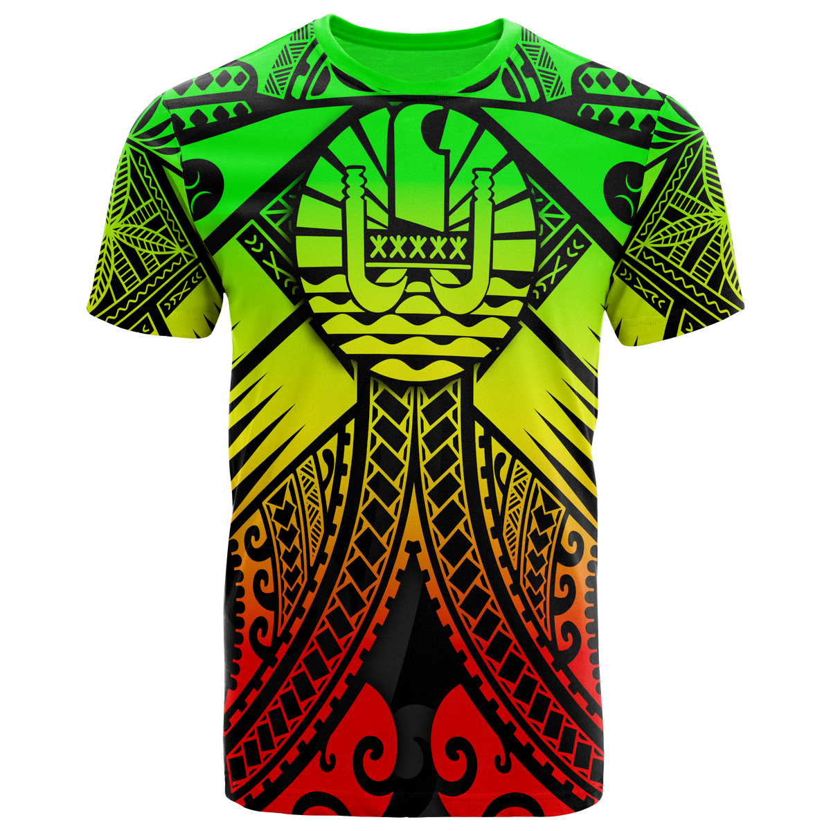 Tahiti T Shirt Reggae Seal with Polynesian Tattoo Unisex Reggae - Polynesian Pride