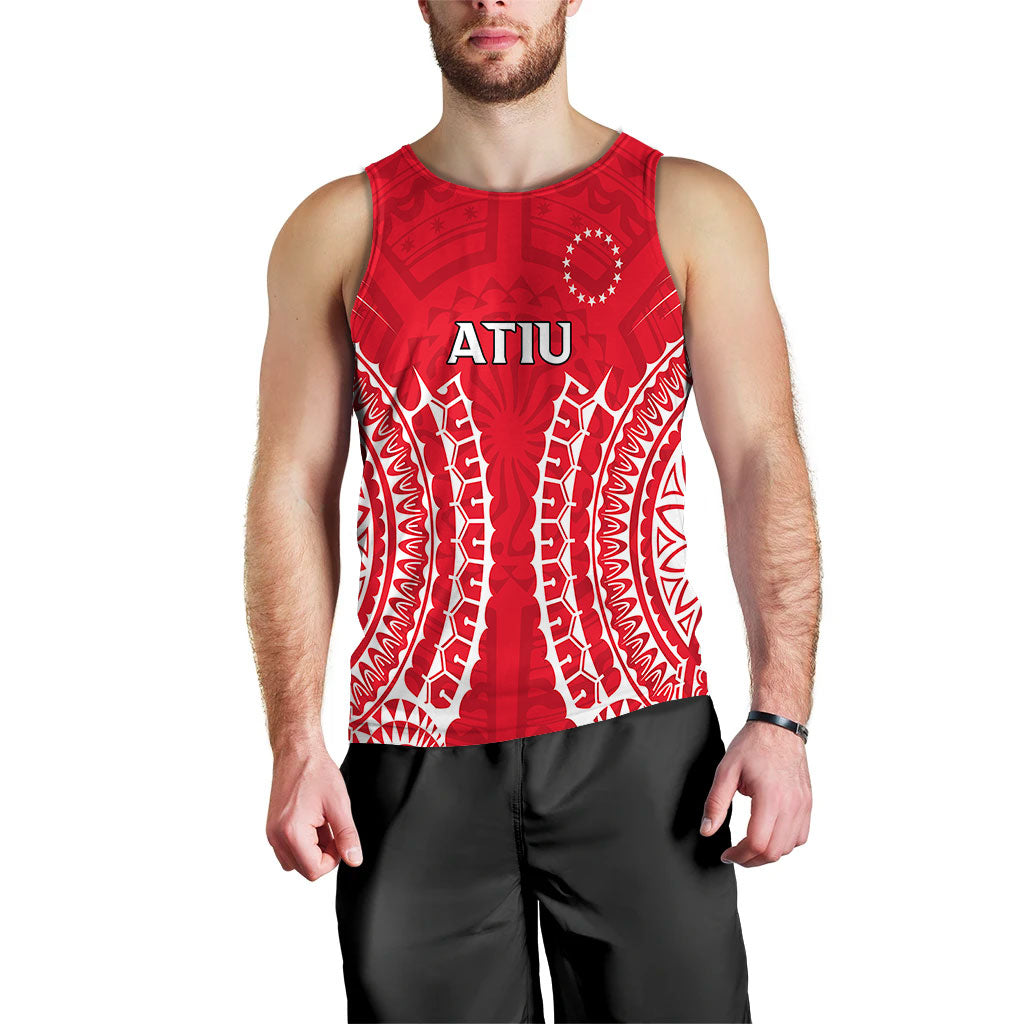 (Custom Personalised) Cook Islands Atiu Men Tank Top - Tribal Pattern - LT12 - Polynesian Pride