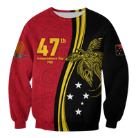 Papua New Guinea Independence Anniversary Polynesian Tribal Sweatshirt - LT12 Unisex Black - Polynesian Pride