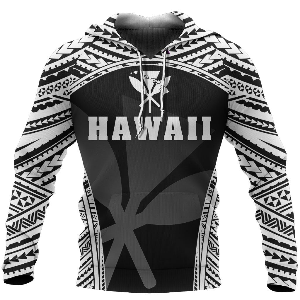 Kanaka Polynesian Hoodie Sport Style Unisex White - Polynesian Pride