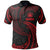 Samoa Polynesian Polo Shirt Red Tribal Wave Unisex Red - Polynesian Pride