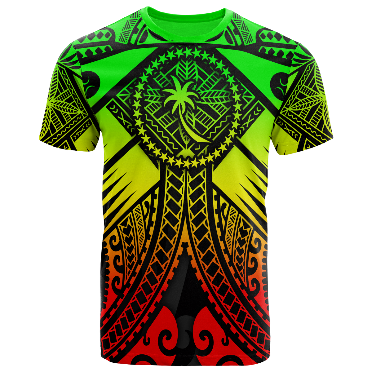 Chuuk T Shirt Reggae Seal with Polynesian Tattoo Unisex Reggae - Polynesian Pride