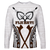 Fiji Bati Tapa Pattern Long Sleeve Shirt - LT12 Unisex White - Polynesian Pride