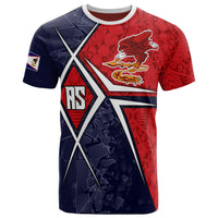 American Samoa T Shirt AS Flag with Polynesian Patterns Unisex Red - Polynesian Pride