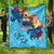 Samoa Custom Personalised Premium Quilt - Tropical Style Blue - Polynesian Pride