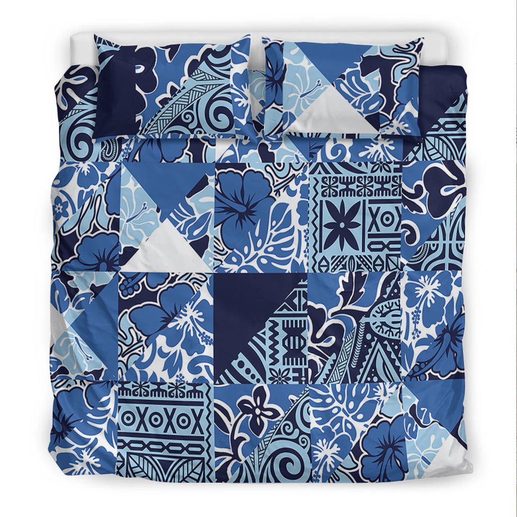 Polynesian Bedding Set - Vintage Hibiscus Fabric Pattern - Polynesian Pride
