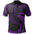 Chuuk Micronesia Polo Shirt Purple Tribal Wave Unisex Purple - Polynesian Pride