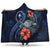 Chuuk Polynesian Hooded Blanket - Blue Turtle Hibiscus Hooded Blanket Blue - Polynesian Pride