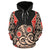 Hei Tiki With Maori Pattern Zip Hoodie Black Unisex Black - Polynesian Pride