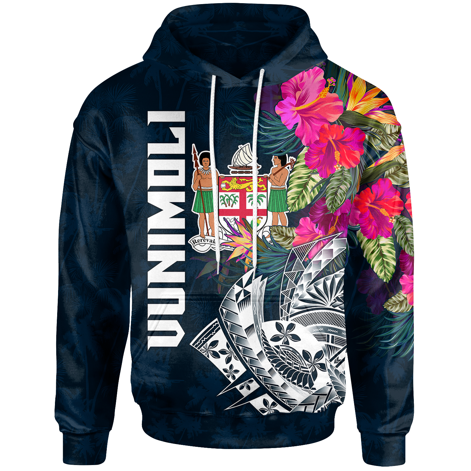 Tonga Fiji Hoodie Summer Vibes Unisex Blue - Polynesian Pride