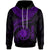 Nauru Polynesian Hoodie Nauru Waves (Purple) Unisex Purple - Polynesian Pride