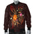 Fiji Polynesian Men's Bomber Jacket - Legend of Fiji (Red) - Polynesian Pride