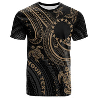 Cook islands Custom T Shirt Gold Turtle Unisex Art - Polynesian Pride