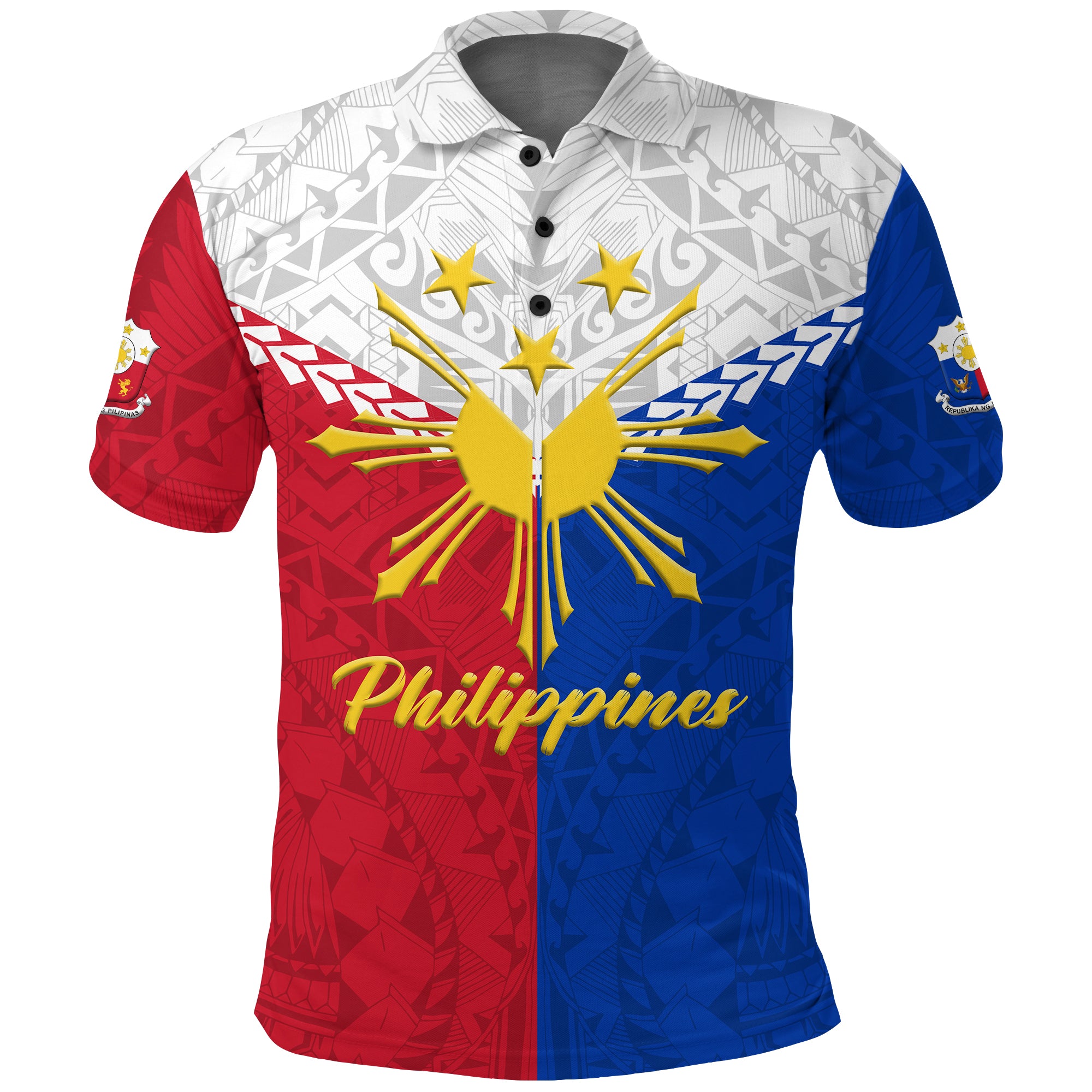 The Philippines Legend Polo Shirt LT12 Unisex Red - Polynesian Pride