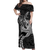 Polynesian Shark Tattoo Hawaii Tribal Off Shoulder Long Dress - LT12 Long Dress Black - Polynesian Pride