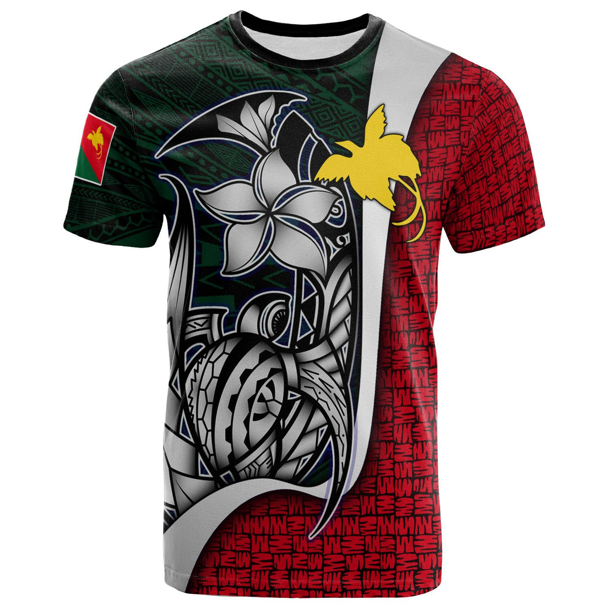 Papua New Guinea East Sepik Province T Shirt Turtle with Hook Unisex Art - Polynesian Pride