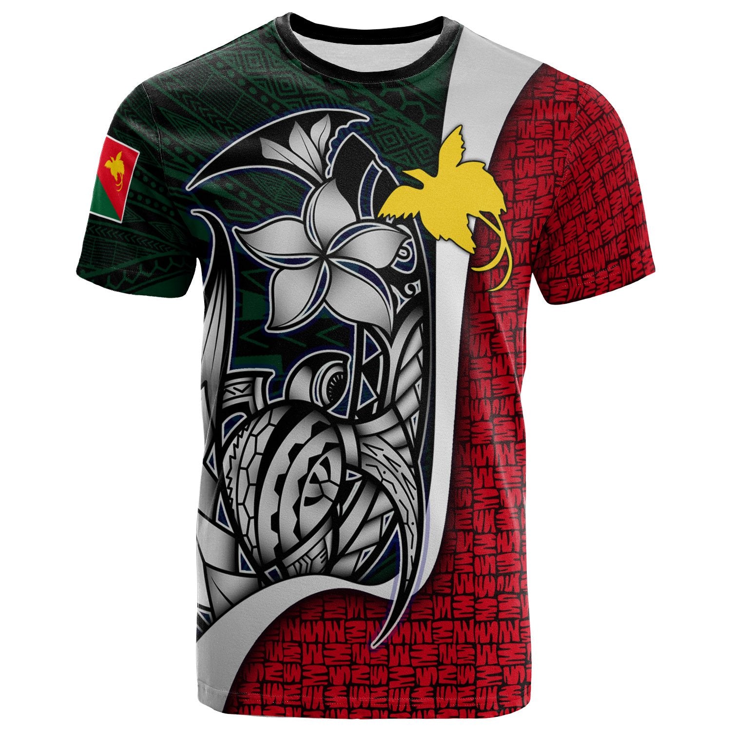 Papua New Guinea East Sepik Province T Shirt Turtle with Hook Unisex Art - Polynesian Pride