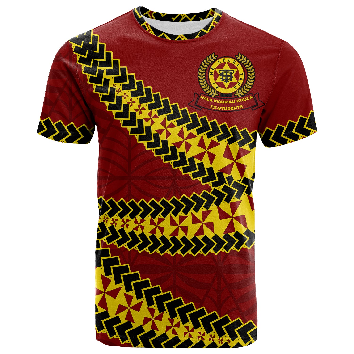 Tonga High School T Shirt Tongan Patterns LT20 Unisex Green - Polynesian Pride