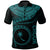 Chuuk Polynesian Polo Shirt Truk Waves (Turquoise) Unisex Turquoise - Polynesian Pride