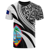 Guam Polynesian T Shirt White Floral Pattern Unisex White - Polynesian Pride