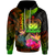 Samoa Polynesian Hoodie Hibiscus and Banana Leaves Unisex Reggae - Polynesian Pride