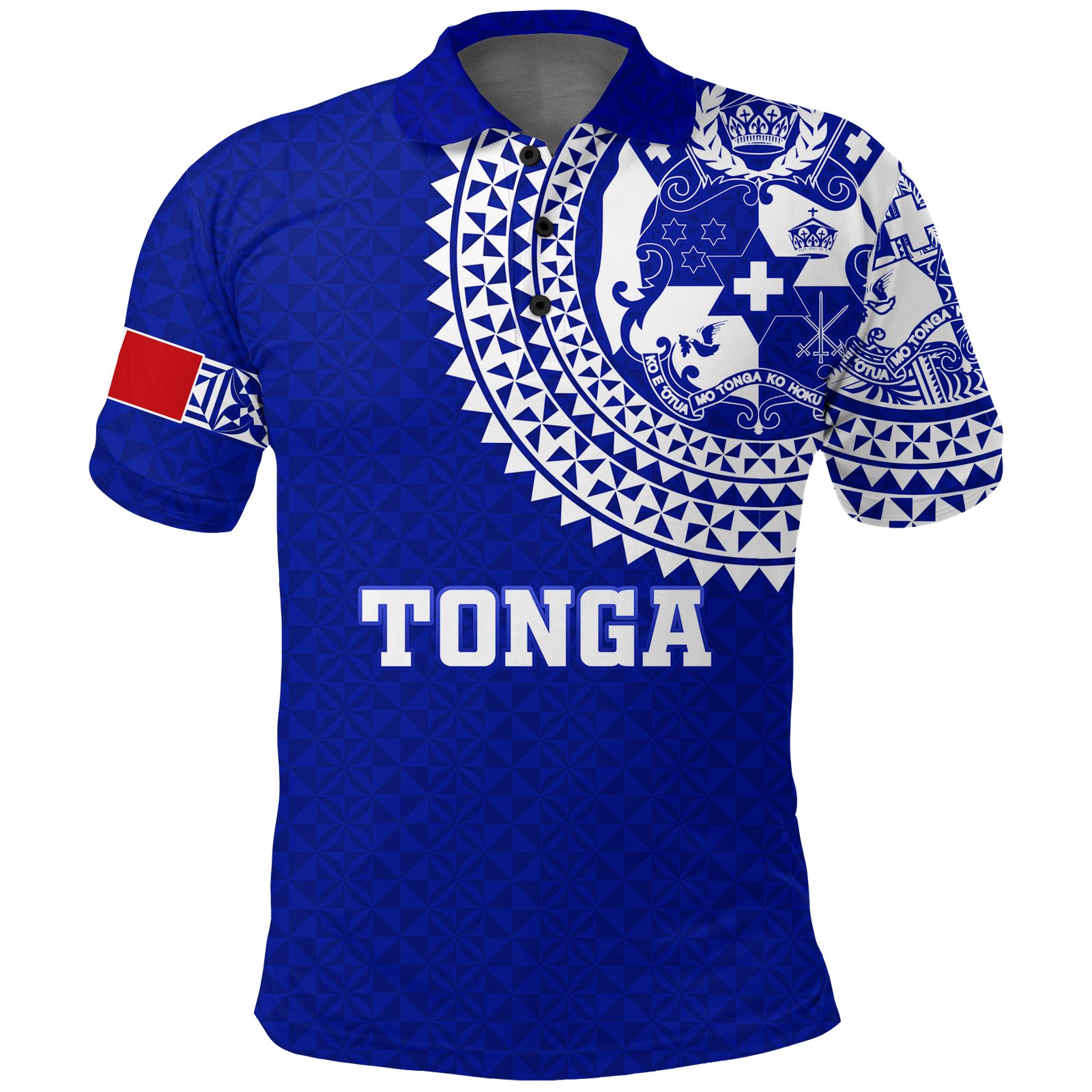 Tonga Polo Shirt Tongan Blue Turtle LT12 Unisex Blue - Polynesian Pride