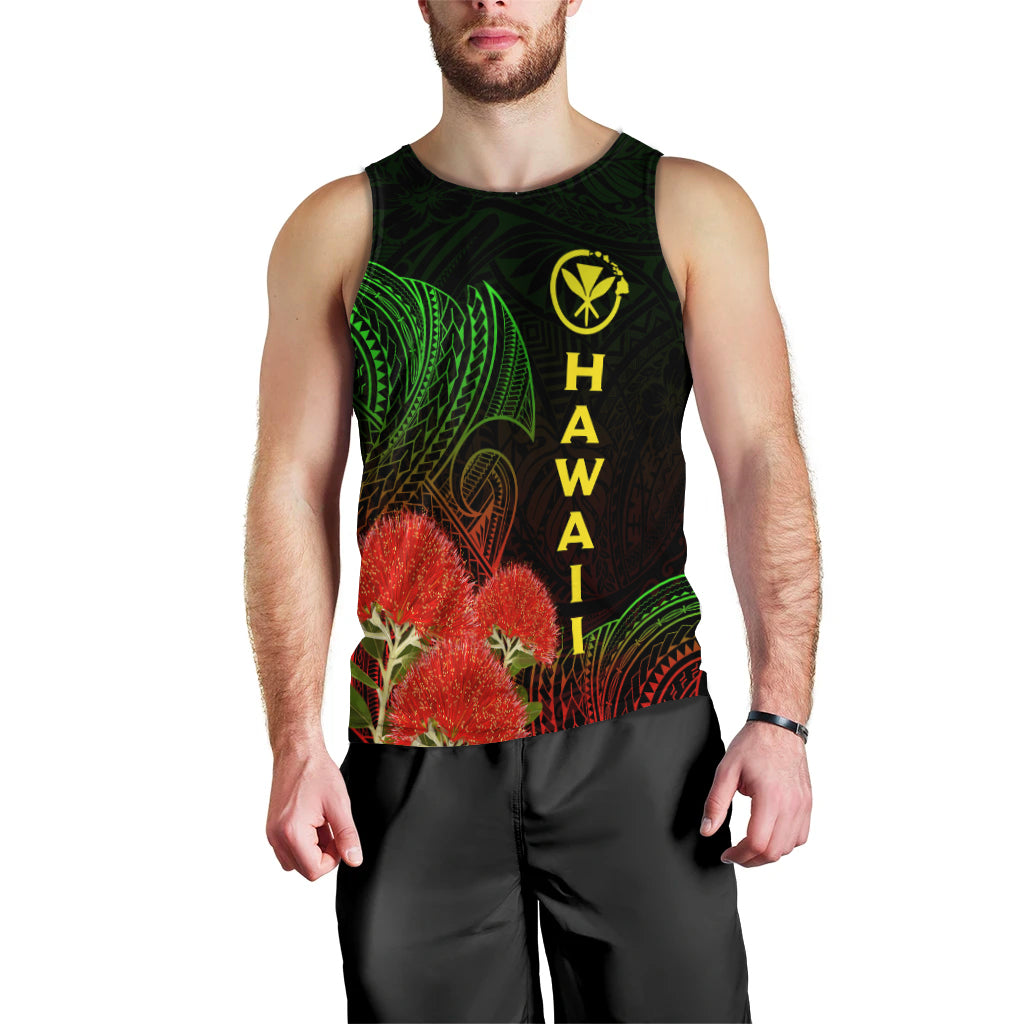 Hawaii Polynesian Men's Tank Top - Ohia Lehua - LT12 - Polynesian Pride