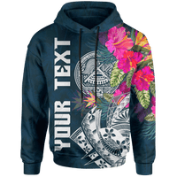 American Samoa Custom Hoodie Summer Vibes Unisex Blue - Polynesian Pride