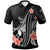 Yap Polo Shirt Polynesian Hibiscus Pattern Style Unisex Black - Polynesian Pride