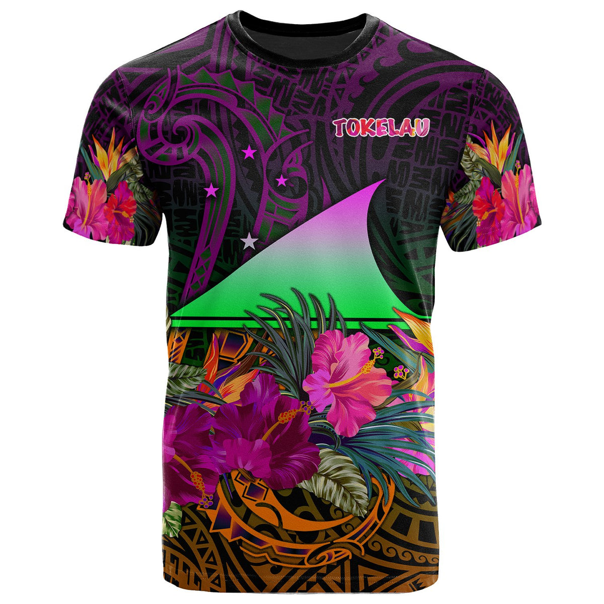 Tokelau T Shirt Summer Hibiscus Unisex Reggae - Polynesian Pride