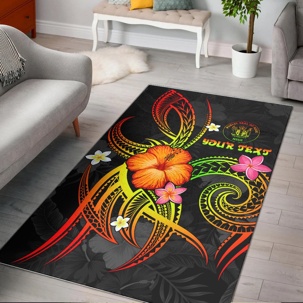 Niue Polynesian Personalised Area Rug - Legend of Niue (Reggae) Reggae - Polynesian Pride