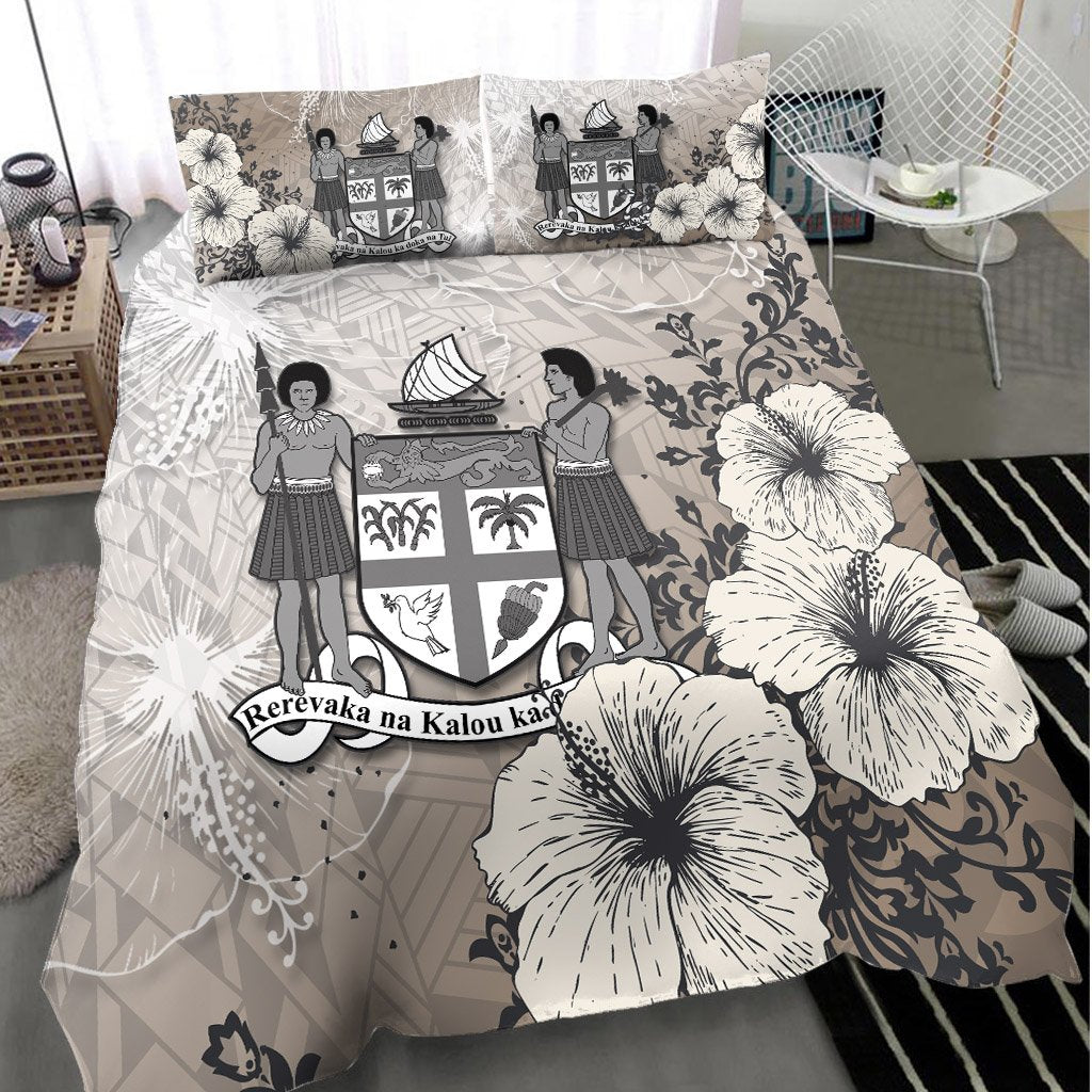 Fiji Bedding Set - Vintage Luxury Floral Style - Polynesian Pride