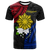 Philippines Sampaguita Filipino Sun T Shirt LT12 Unisex Black - Polynesian Pride